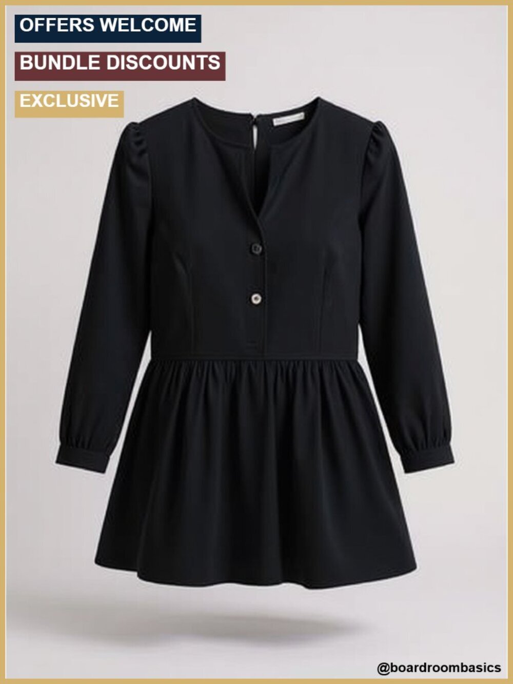 Dressy Casual Pleated Crew Neck Long Sleeve Chiffon Blouse Office Work Top